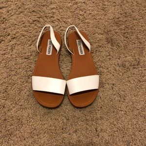 Steve Madden White Sandals